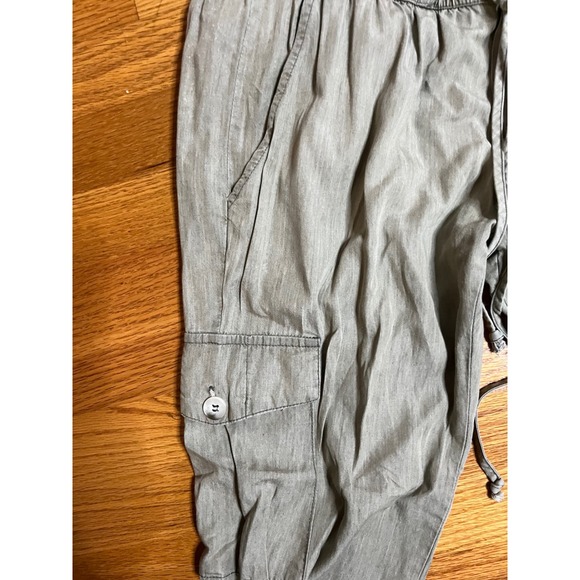Dress Forum Los Angeles Cargo Pants Drawstring Waist Utility Joggers Green M - Picture 2 of 4